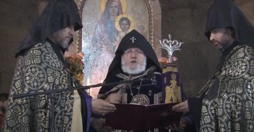 Speech of the Armenian Pontiff During the Repose of Souls Service in Memory of Martyred Soldiers