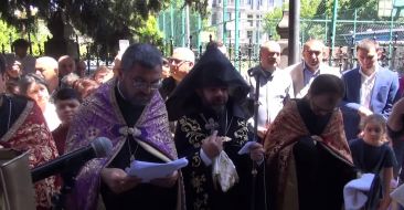 A Cross-stone (Khachkar) dedicated to the friendship of the Armenian-Georgian nations was unveiled in Tbilisi
