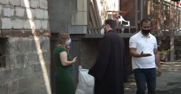 Mother See has Provided Food Assistance to Members of the Association of the Blind of Etchmiadzin