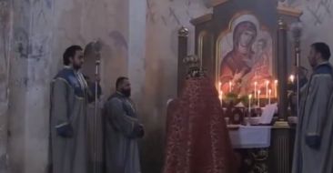 A Divine Liturgy was Offered in the Church of the Holy Cross at Aghtamar