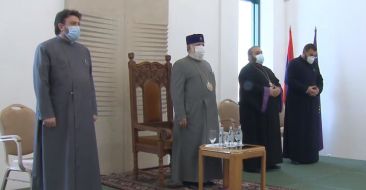 Catholicos of All Armenians Received the Priests of the Aragatsotn Diocese