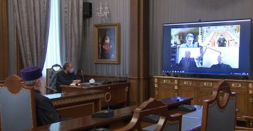 Armenian Patriarch Held a Video Conference with Primates of the Armenian Dioceses in North America