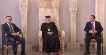 Catholicos of All Armenians Received Georgian Minister of Defense