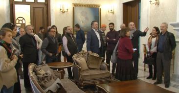 Catholicos of All Armenians Received a Group of Architects in the Pontifical Residence