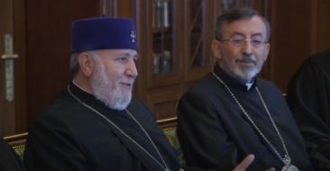 Catholicos of All Armenians Received Archbishop Paul Richard Gallagher