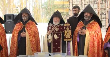 Armenian Pontiff Consecrated the Grounds of the Newly Built Church of Dilijan