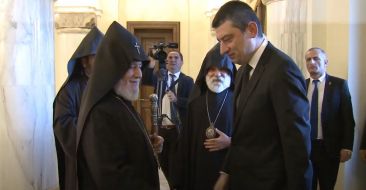 Catholicos of All Armenians Received Prime Minister of Georgia