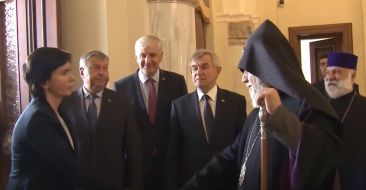 His Holiness Karekin II Recieved the Speaker of the Seimas of Lithuania