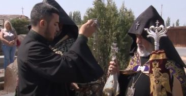 Repose of Soul Service was offered for His Eminence Archbishop Mesrop Grigoryan