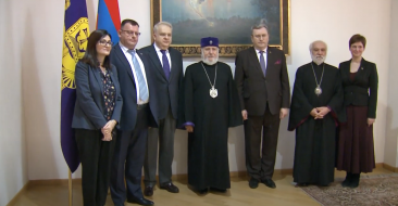 Catholicos of All Armenians Received the Rector of MPGU and His Delegation