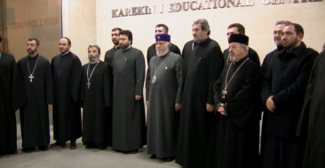 Catholicos of All Armenians Received Clergymen of the Accelerated Priest Course