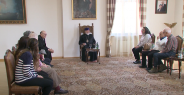 The Catholicos of All Armenians received the Uruguayan-Armenian pilgrims