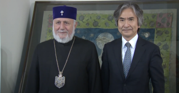 The Catholicos of All Armenians received the Ambassador of Japan