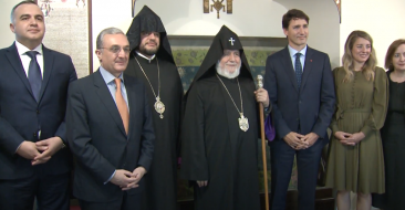 The Catholicos of All Armenians received the Prime Minister of Canada