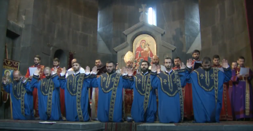 Priestly ordination in Kecharis monastery