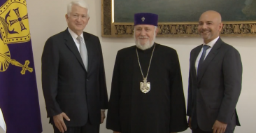 The Catholicos of All Armenians received the rector of the University of California, Los Angeles