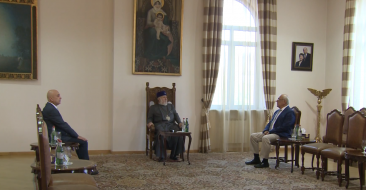 The Catholicos of All Armenians received Perch Sedrakyan