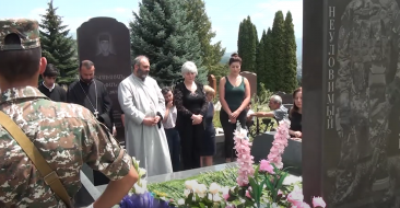 Consecration of Khachkar, dedicated to the memory of detective Zorik Gevorgyan