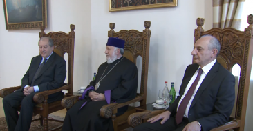 Catholicos of All Armenians Received the President of Armenia