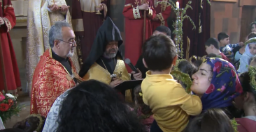 Palm Sunday in the St. Gregory of Narek Church of Armavir