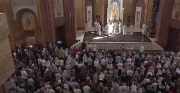 Feast of Transfiguration in the Armenian Church in Moscow