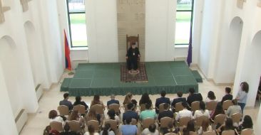 Catholicos of All Armenians Received a Group of Armenians within the AGBU Programs