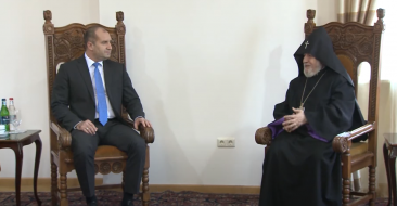 Catholicos of All Armenians Received the President of the Republic of Bulgaria