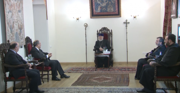 Catholicos of All Armenians Receives Mr. Armen Sarkissian