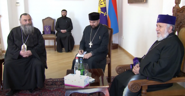 Catholicos of All Armenians Received Metropolitan Nikoloz