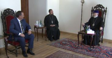 Catholicos of All Armenians Received Minister of Culture of Georgia