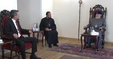 Catholicos of All Armenians receives MP Garo Paylan of the Turkish Parliament