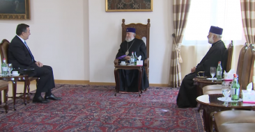 Catholicos of All Armenians Received the Minister of Culture of Armenia