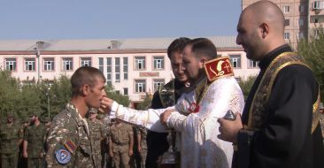 Divine Liturgy was celebrated in an Army Unit