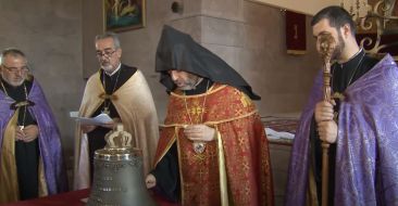 Consecration of a Bell and Dome Crosses