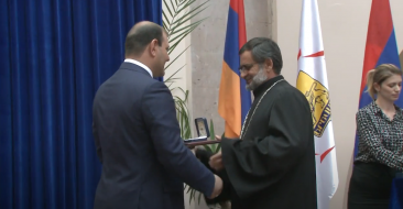 Gold Medal Awarded to Rev. Fr. Norayr Baghdasaryan