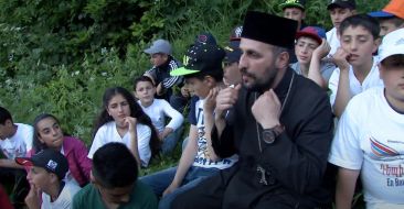 Armenian Children from Javakhk Summer in Hankhavan, Armenia