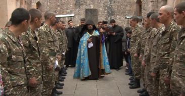 Easter Divine Liturgy in Dadivankh Monastery