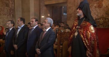 Candlelight Divine Liturgy in the St. Sarkis Cathedral of Yerevan