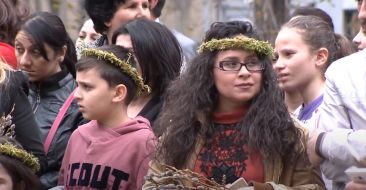 Palm Sunday Celebrated at the St. Anna Church of Yerevan