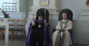 Catholicos of All Armenians Meets with Head of the Evangelical Lutheran Church of Finland