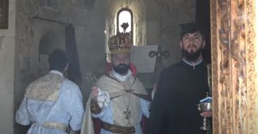 Head Chaplain of the Republic of Armenia Armed Forces Ministry offered a Divine Liturgy in the N. Horatagh church in Artsakh
