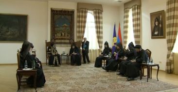 Coptic Patriarch Tawadros II Arrives at the Mother See