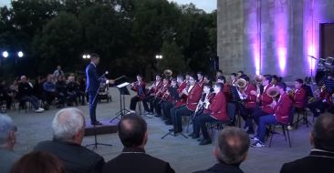 The solo concert of the Gugark diocese brass band