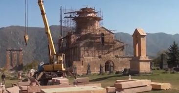 Holy Mother of God Church of Odzun Monastery is Under Renovation