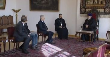 The Catholicos of All Armenians Received Director of the State Hermitage Museum in St Petersburg