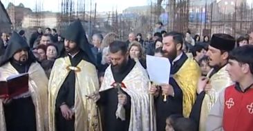 Divine Liturgy and Consecration of the Cross in the Diocese of Artik