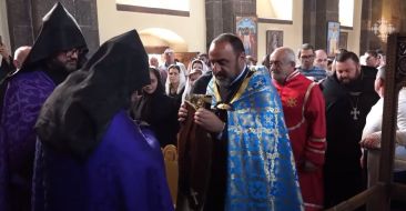 The Gospel of Shukhonts was brought to St. Mesrop Mashtots Church in Oshakan on the Feast of Holy Translators