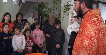 Home- Blessing service in Orran  Children's Center in Vanadzor