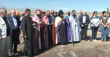 Ground- Blessing service for the New Youth Center-2016