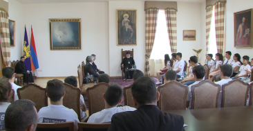 Students of Paris and Marseille Armenian Colleges